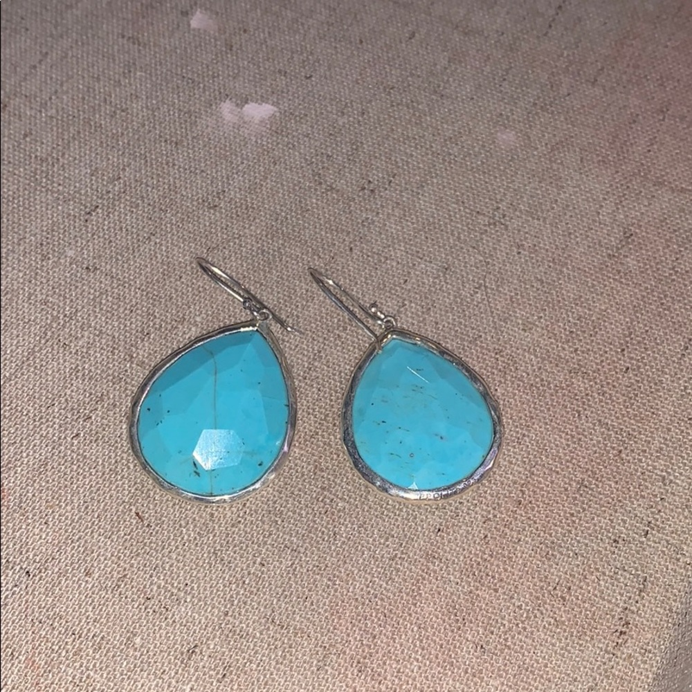 Ippolita rock candy Turquoise large drop earrings